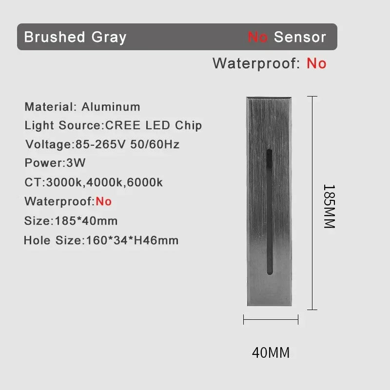 Shadee Bewegingssensor Trap Wandlamp