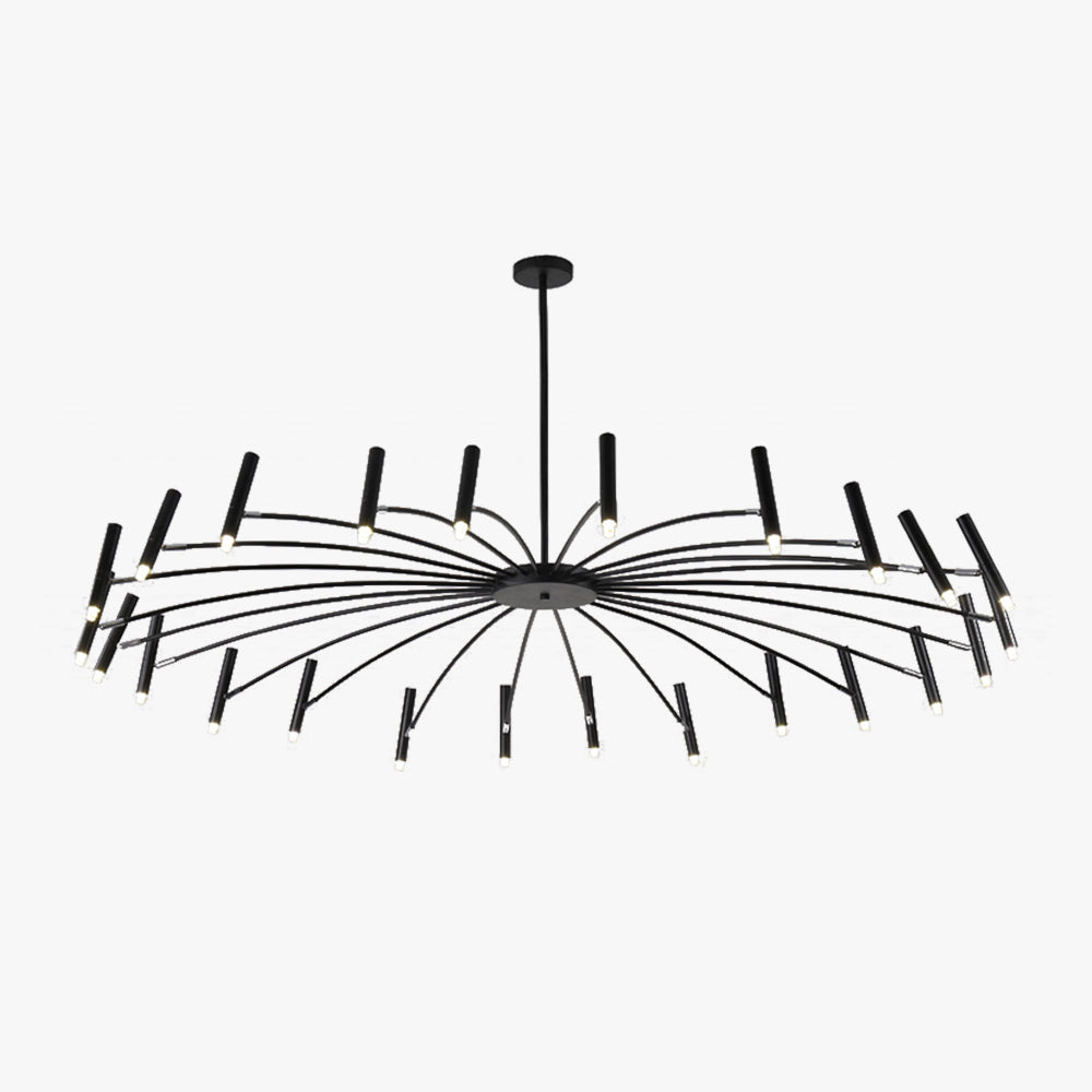Arisha Moderne Geblazen Lineaire Metaal Meerdere Hoofd Chandeliers