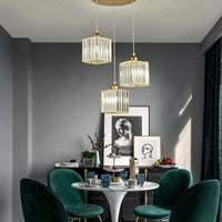 Vina Hanglamp Rond/Vierkant Nordisch. Metaal/Glas. Zwart/Goud. Woonkamer/Bar