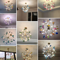 Aria Agaat Creatieve Kleurrijke Kroonluchter Slaapkamer/Woonkamer