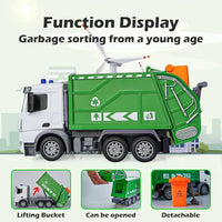 EcoTruck RC Vuilniswagen - Realistische Speelgoedwagen met Lichten en Geluiden