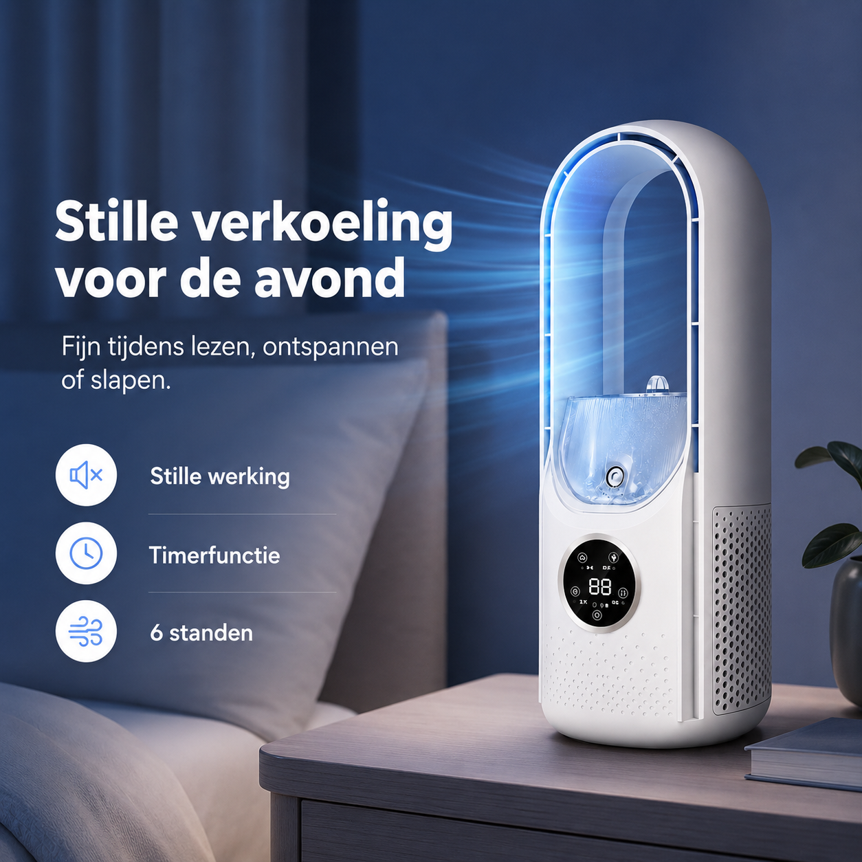 Torenv ventilator | Stille ventilator | Tafelventilator | Fluisterkoel