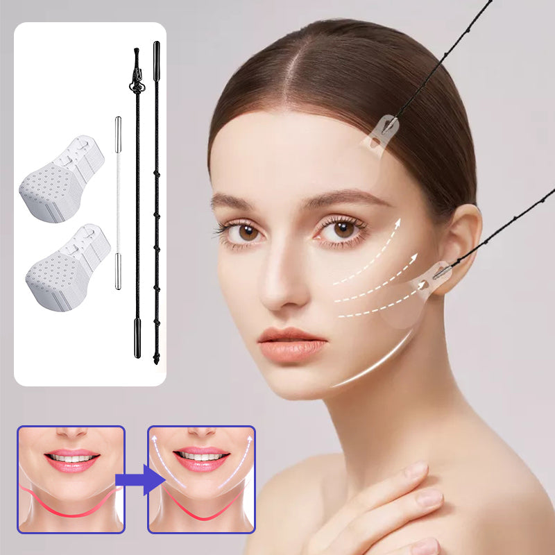 Onzichtbare Facelift-Patches | 120 stuks voorraadverpakking | Ultra-dunne 0,02mm hechtingstechnologie | Waterdicht & Hypoallergeen | Mechanisch V-vormig liften | Transparant