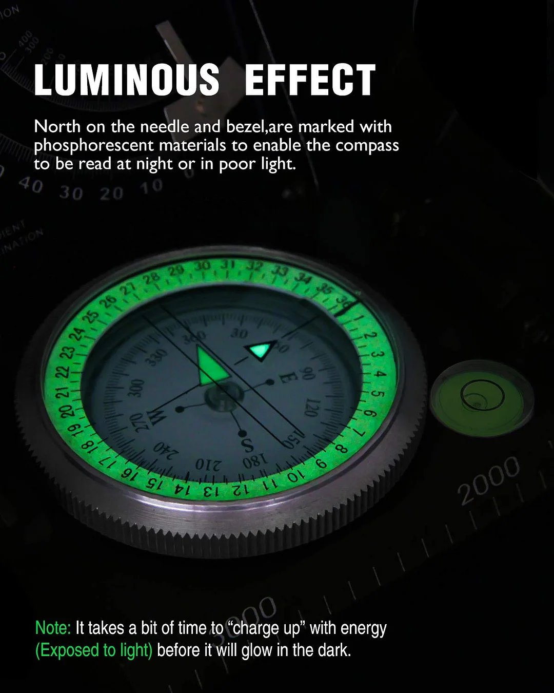 Multifunctionele Militaire Richtkompas met Clinometer