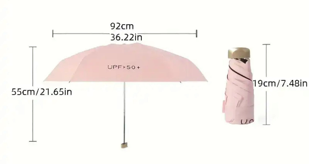 Aurelia Pocket Paraplu Winddicht UV-Bescherming Reizen