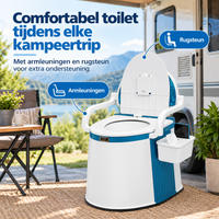 Draagbaar Campingtoilet voor Camper, Caravan & Kamperen