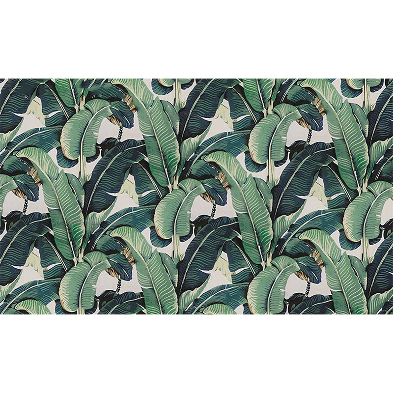 Grote Minimalistische Wandbekleding in Groene Bananenbladeren Wanddecoratie, Op Maat Gemaakt