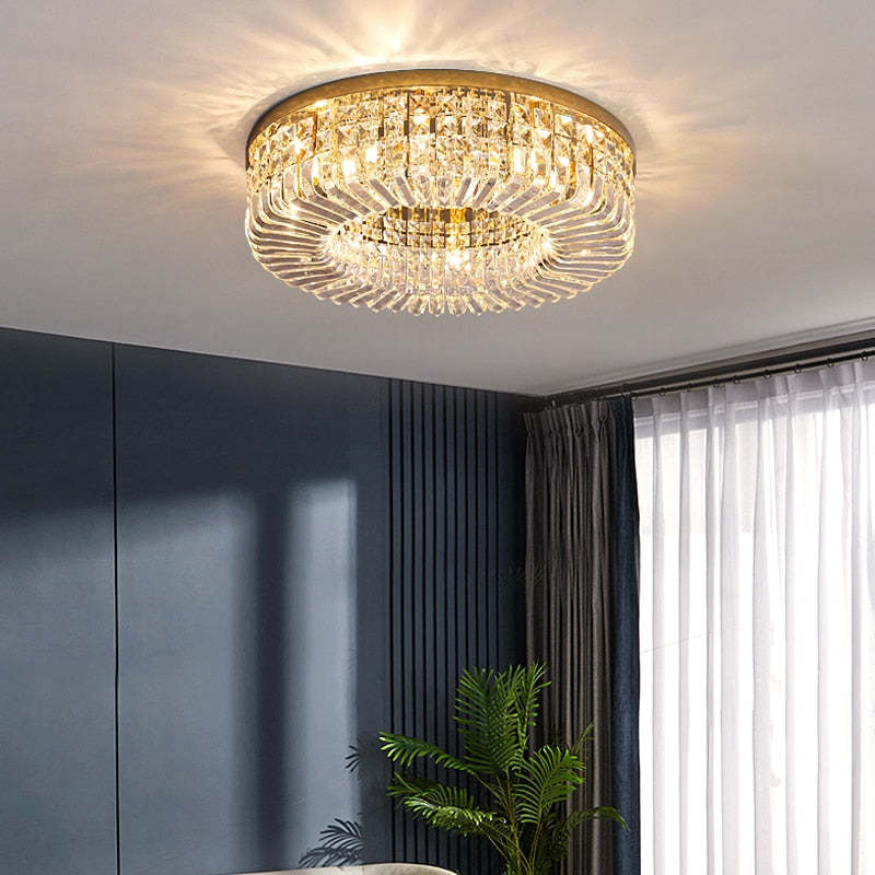 Kristy Luxe Plafondlamp van Metaal/Kristal