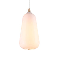 Globale/Pompoen/Ellips Pendant Light Hedendaagse Rook/Amber/Wit Glas 1 Licht Eetkamer Hanglamp