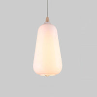 Globale/Pompoen/Ellips Pendant Light Hedendaagse Rook/Amber/Wit Glas 1 Licht Eetkamer Hanglamp