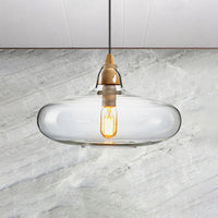 Globale/Pompoen/Ellips Pendant Light Hedendaagse Rook/Amber/Wit Glas 1 Licht Eetkamer Hanglamp