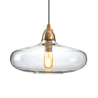 Globale/Pompoen/Ellips Pendant Light Hedendaagse Rook/Amber/Wit Glas 1 Licht Eetkamer Hanglamp