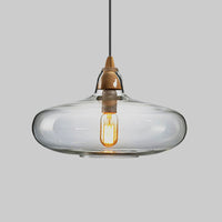 Globale/Pompoen/Ellips Pendant Light Hedendaagse Rook/Amber/Wit Glas 1 Licht Eetkamer Hanglamp