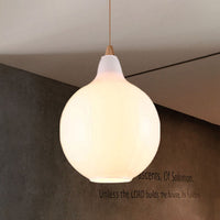 Globale/Pompoen/Ellips Pendant Light Hedendaagse Rook/Amber/Wit Glas 1 Licht Eetkamer Hanglamp