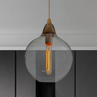 Globale/Pompoen/Ellips Pendant Light Hedendaagse Rook/Amber/Wit Glas 1 Licht Eetkamer Hanglamp