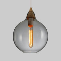 Globale/Pompoen/Ellips Pendant Light Hedendaagse Rook/Amber/Wit Glas 1 Licht Eetkamer Hanglamp