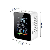 Skanto | CO2 Kooldioxide Monitor - Luchtkwaliteitsdetector met realtime waarschuwingen voor het monitoren van luchtkwaliteit thuis en op kantoor