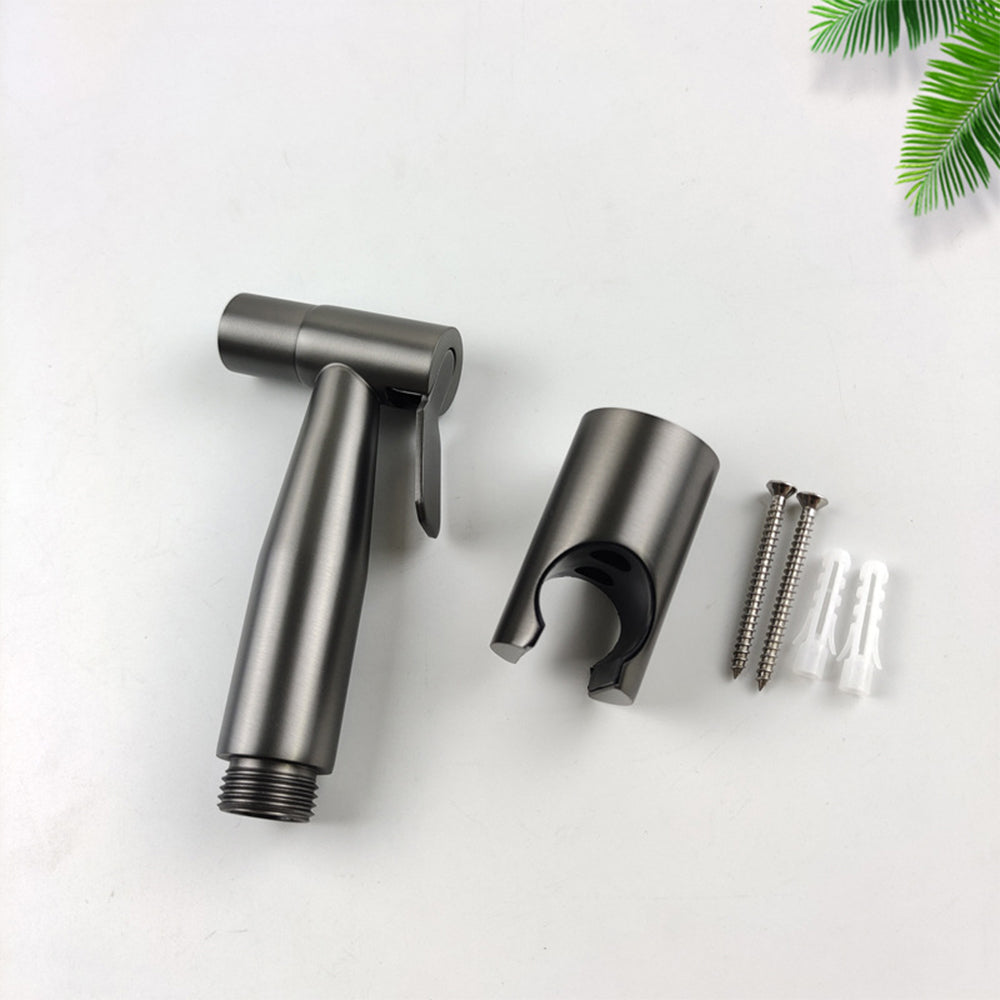 Nuvoro Hygiënische Handheld Bidet Sprayer Voor Toilet Met Roestvrijstalen Gunmetal Grijs