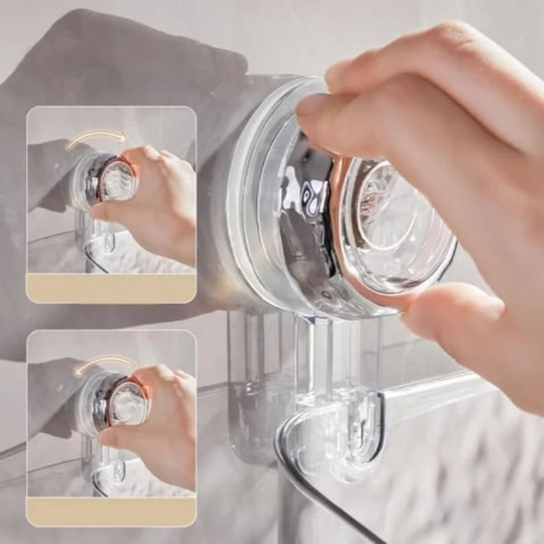 OptiShelf Wandrek Douche Organisator | Zuignapplank voor douche of keuken - Bevestiging in één seconde en kan worden gedraaid voor eenvoudig verwijderen