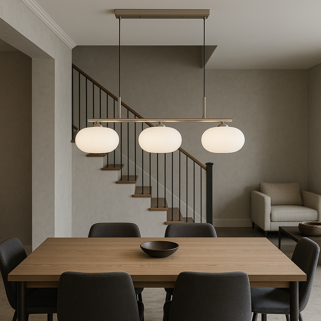 Moderne 3-Lichts Bauhaus Eiland Hanglamp