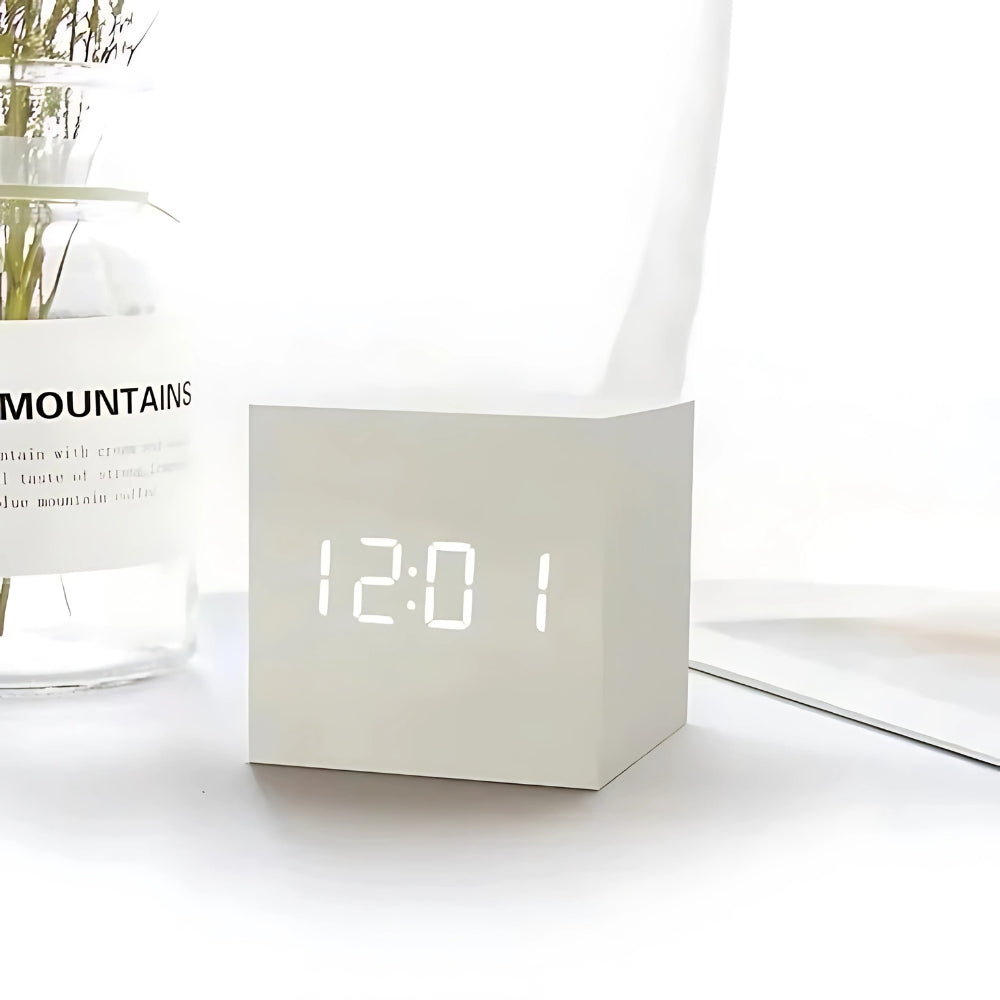 Moderne Cube LED Alarmklok