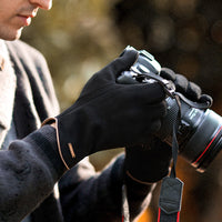 Koudbestendige suède handschoenen