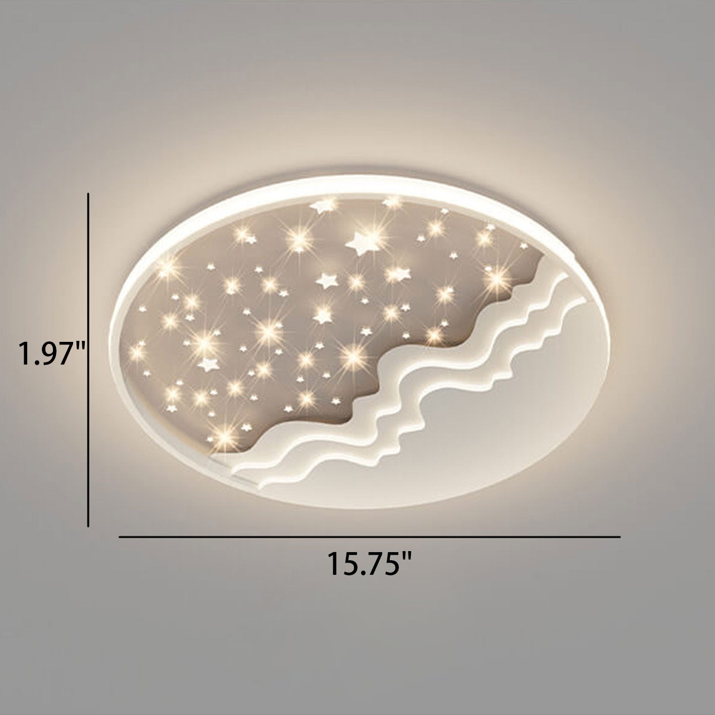 LunaAura LED-Plafondlamp | Hemels Maan-Star-Design