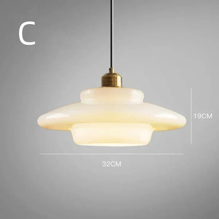 Hanglamp van Mat Wit Glas