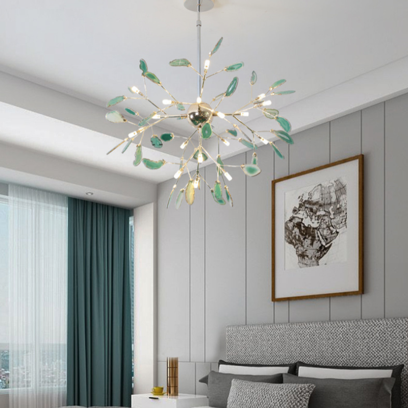 Aria Agaat Creatieve Kleurrijke Kroonluchter Slaapkamer/Woonkamer