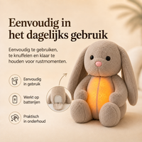 Ontspannende Knuffel met Ademhaling & Nachtlampje - Rustgevend