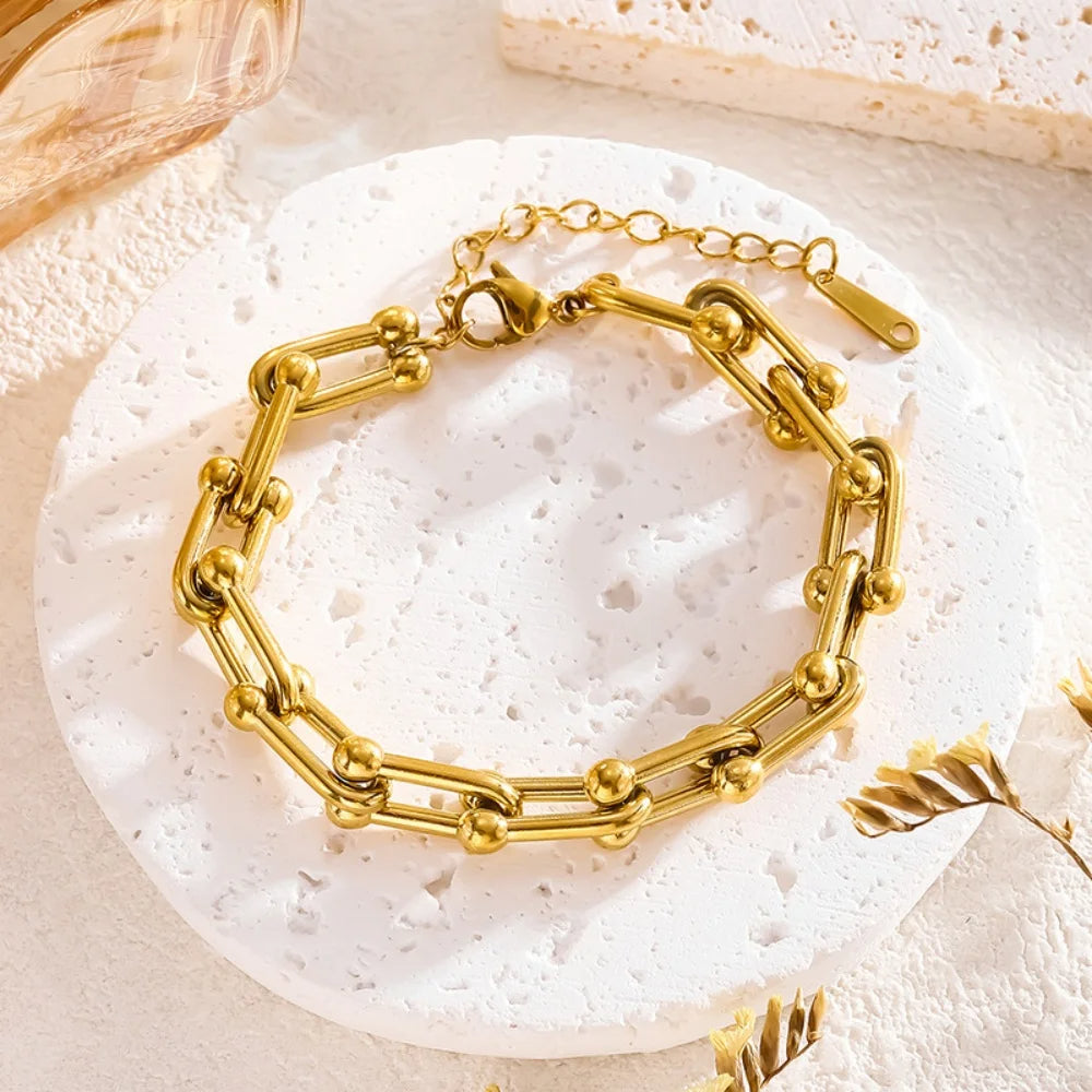 Aurielle Gold Link Set | Orntli