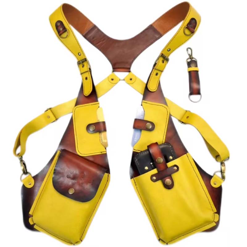 Nieuwe leren diefstalbeveiligingsriem (5 kleuren)