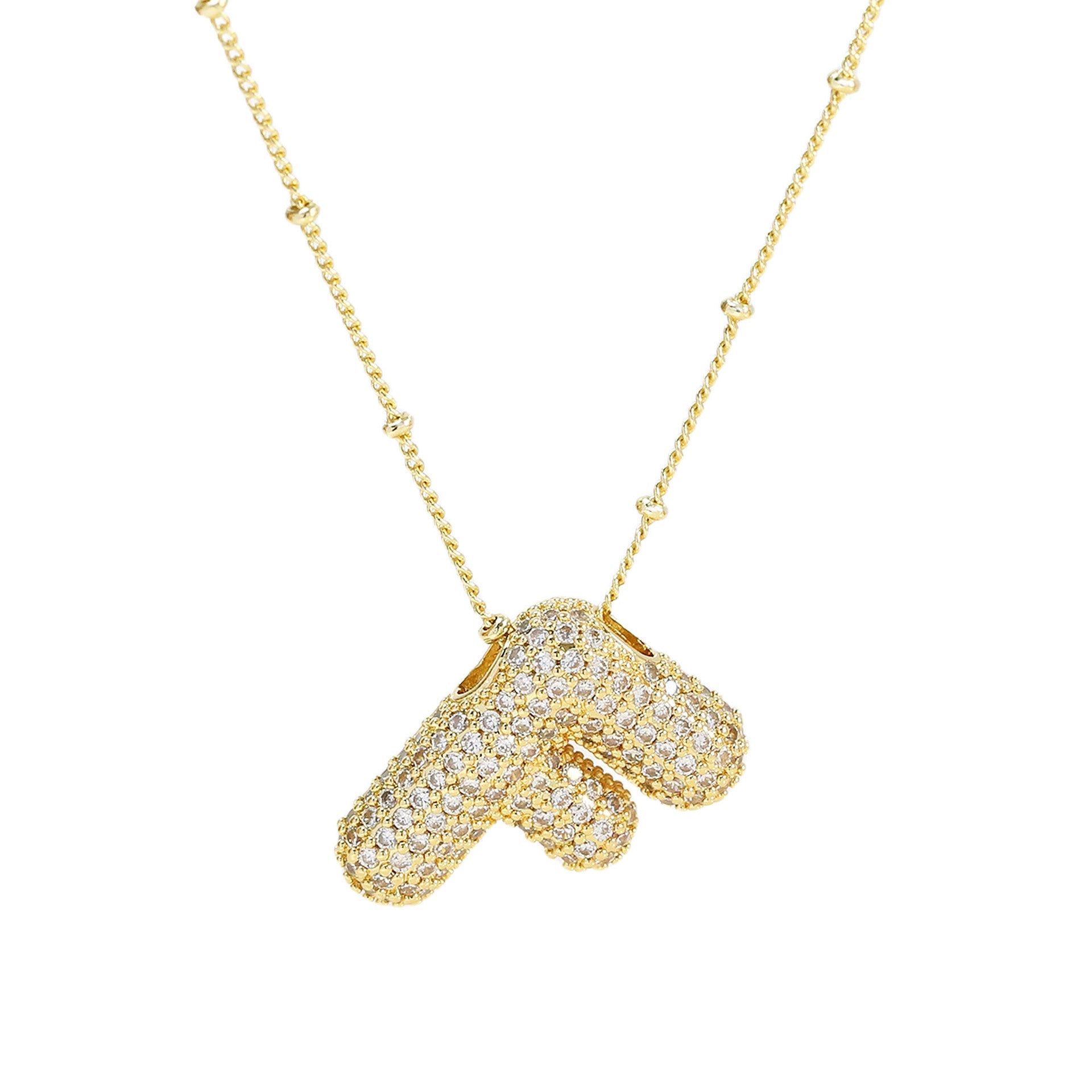 Diamanten Ketting met Letter