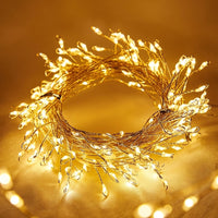 Cluster LED-Lichtslang Lumistra | Warmwit & Koudwit | 36 m Zilverdraad | Waterdicht IP44 | Voor Kerst, Bruiloft & Feest
