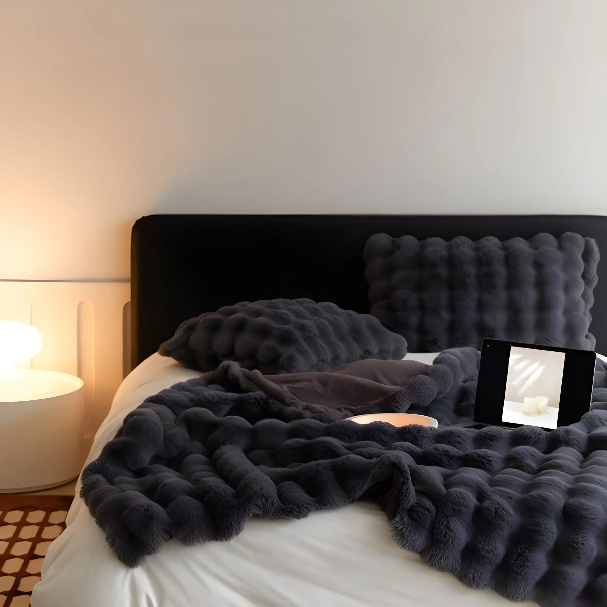 Pluche Winterdeken | Zachte deken van imitatiebont voor ultiem wintercomfort.