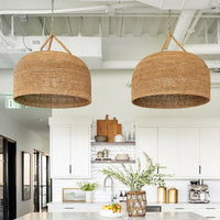 Natuurlijke Schaduw Rattan Japandi Hanglamp
