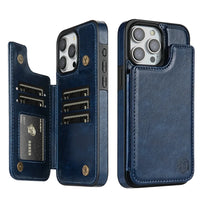 LeatherGuard | Elegante Leren Hoes met Kaartsleuven en Magnetische Sluiting | Vanero