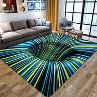 3D Optische Illusie Deurmat met Geometrisch Dambordontwerp voor de Hal