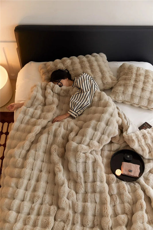 Omkeerbare SnuggleSoft fleece deken Jaarlijkse warmte