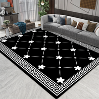 3D Optische Illusie Deurmat met Geometrisch Dambordontwerp voor de Hal