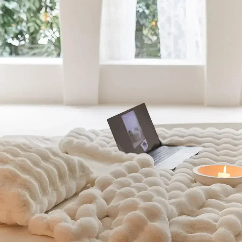 Omkeerbare SnuggleSoft fleece deken Jaarlijkse warmte