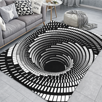 3D Optische Illusie Deurmat met Geometrisch Dambordontwerp voor de Hal