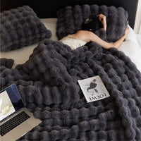 Omkeerbare SnuggleSoft fleece deken Jaarlijkse warmte