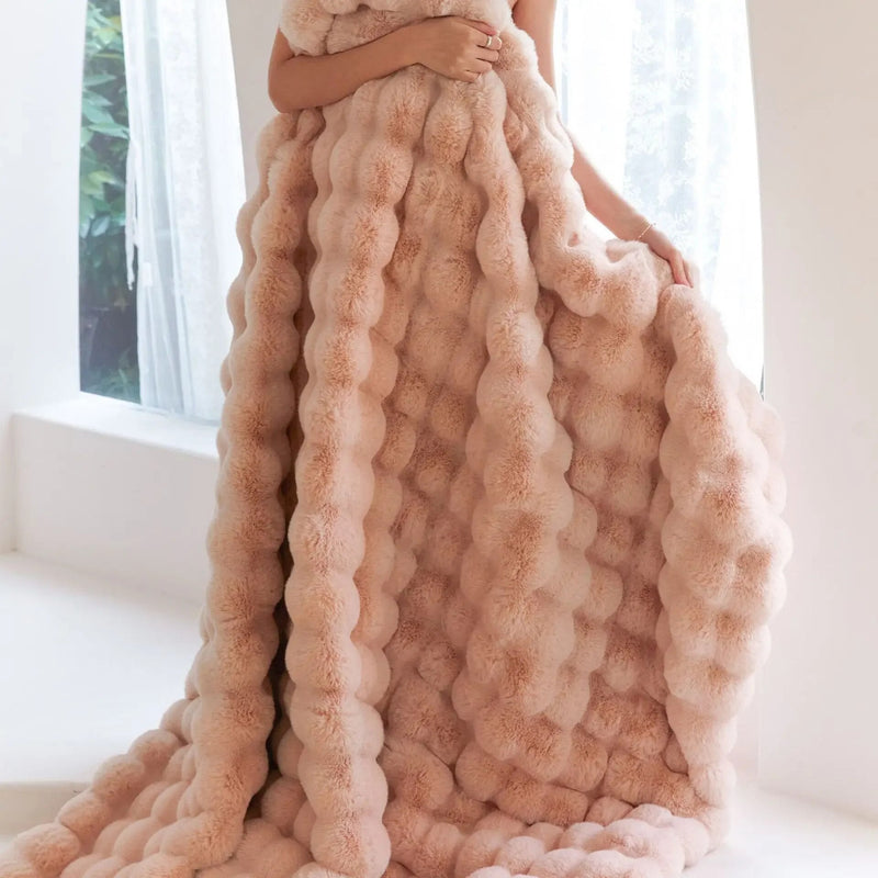 Omkeerbare SnuggleSoft fleece deken Jaarlijkse warmte