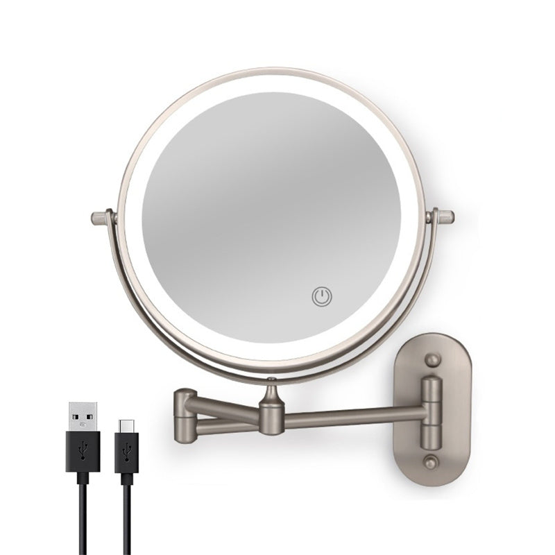 Luxa Wandgemonteerde Scheerspiegel Oplaadbaar Met LED Verlichting 1X 10X