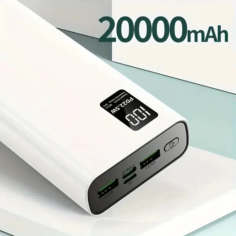 Krachtige powerbank met Snelladen en Digitaal Batterijniveau