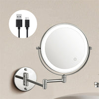 Luxa Wandgemonteerde Scheerspiegel Oplaadbaar Met LED Verlichting 1X 10X