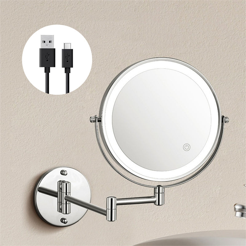 Luxa Wandgemonteerde Scheerspiegel Oplaadbaar Met LED Verlichting 1X 10X