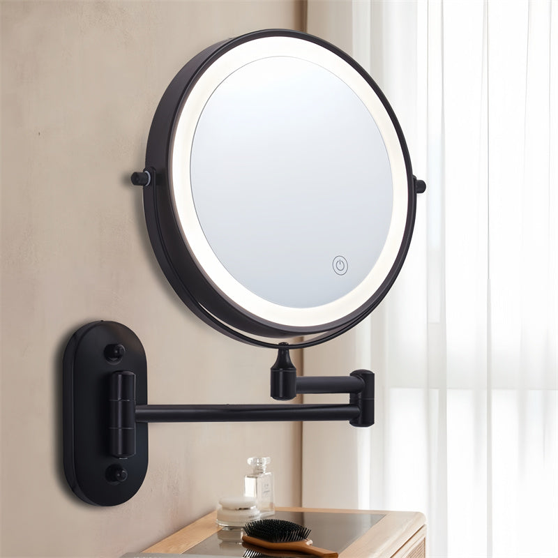 Luxa Wandgemonteerde Scheerspiegel Oplaadbaar Met LED Verlichting 1X 10X