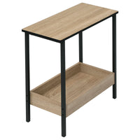 Velistra - Bijzettafel en Salontafel met 2 Legplanken en Extra Opbergruimte